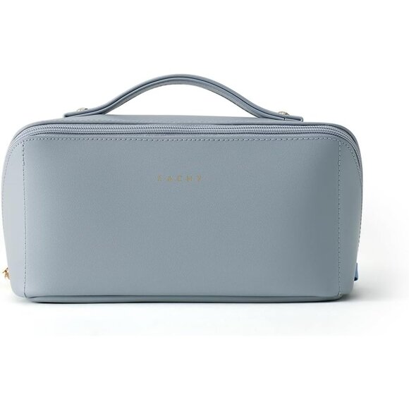 Women AJ Blue Large Capacity Cosmetic Travel Makeup Waterproof Portable Bag - Picture 5 of 5